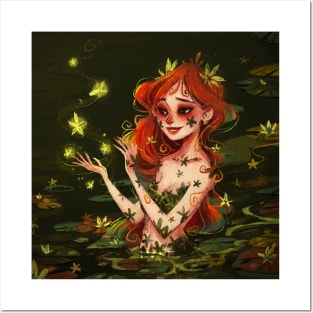 Nymph Star of the pond Posters and Art